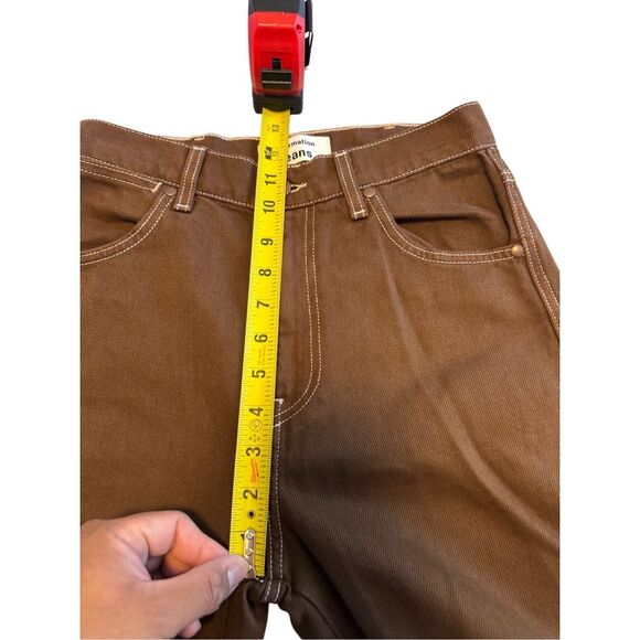 Reformation size 25 cowboy high rise straight jeans chocolate brown - NWT - Picture 8 of 10